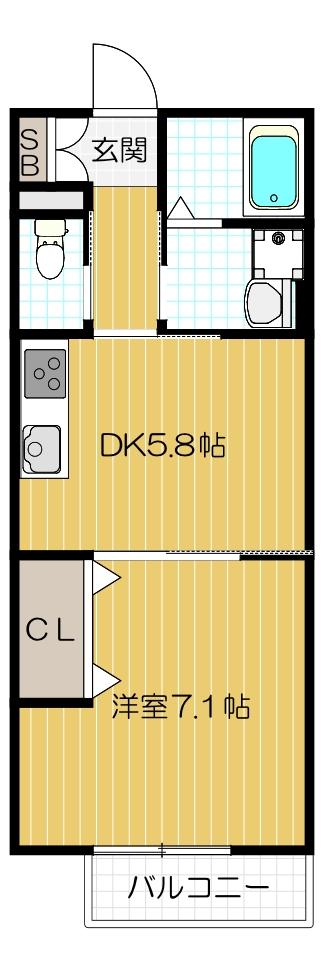 ソレイユ酒庄の間取り