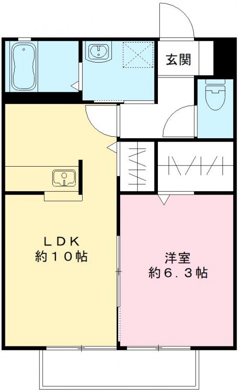 シャインつくばAの間取り