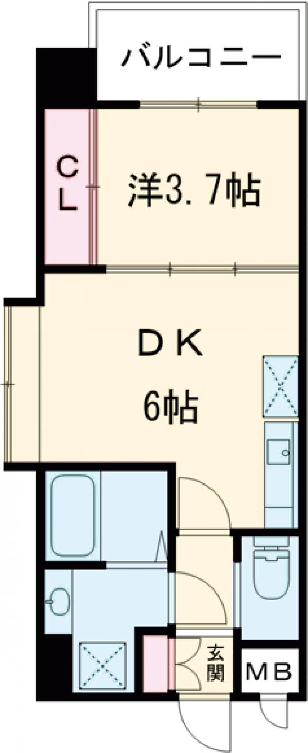 RESIAS ONE TENJINMINAMI BLDG.の間取り