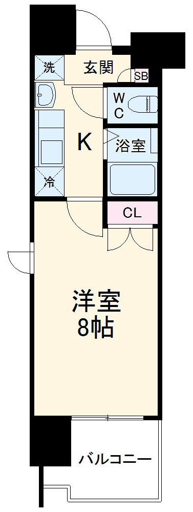 パルティール上前津の間取り