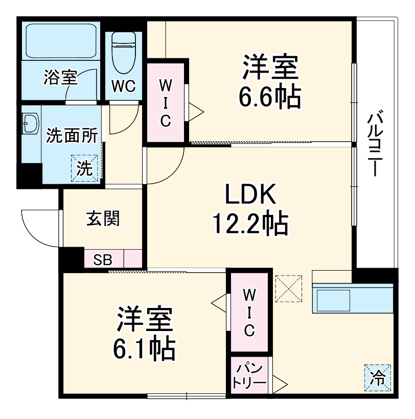 D Paina 中野島ⅢAの間取り