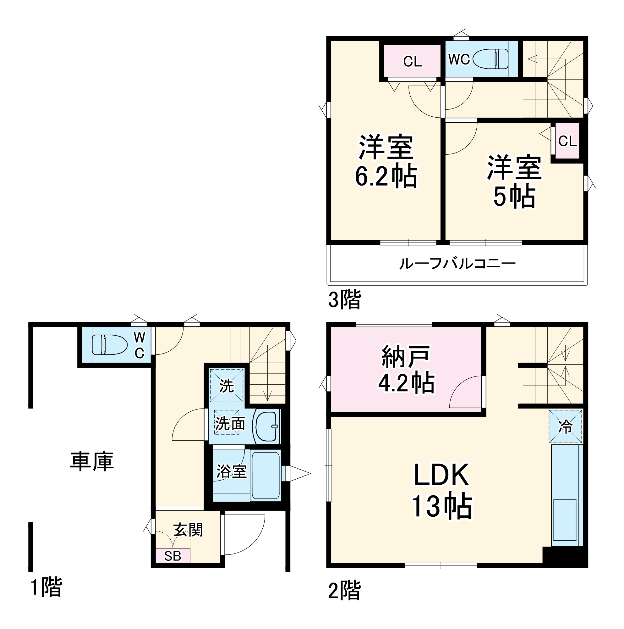 Kolet二子新地#06の間取り