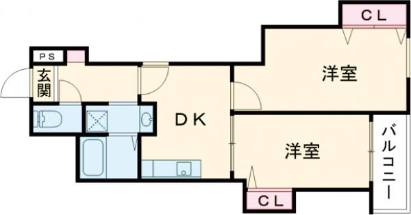 クレイドル藤崎の間取り