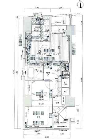 ライオンズマンション八王子シティ壱番館の間取り