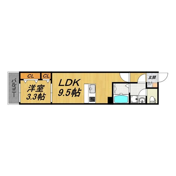 LE COCON 清州Ⅱの間取り