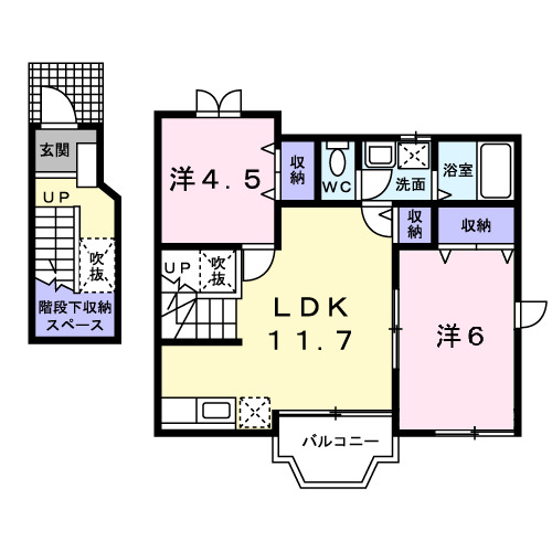 ビレッジ‐K Aの間取り