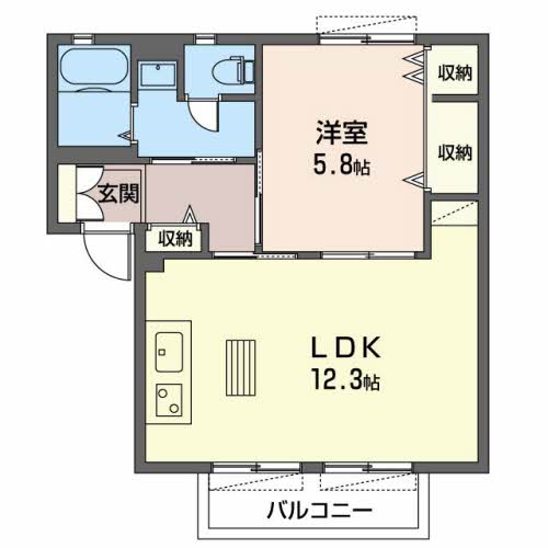 エスペランサハイツBの間取り