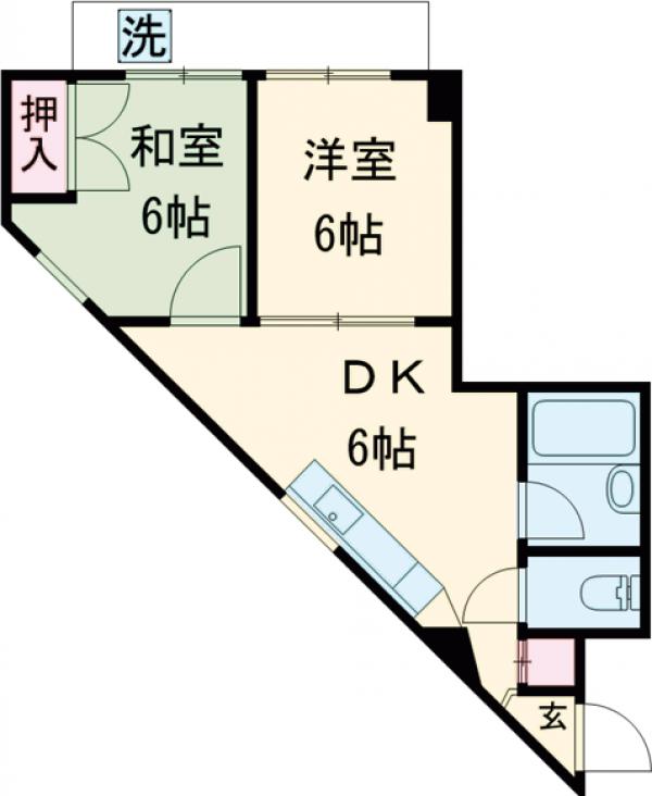 カーサケイワイNo.2の間取り
