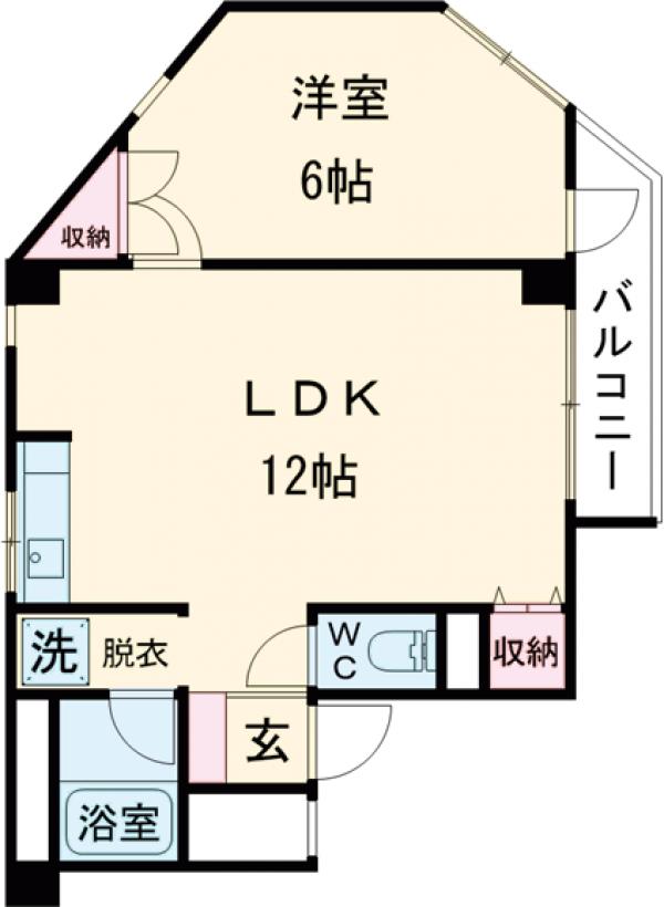 カーサケイワイNo.2の間取り