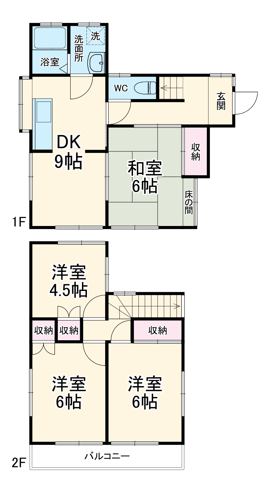 埼玉県上尾市瓦葺1476ー26戸建 の間取り