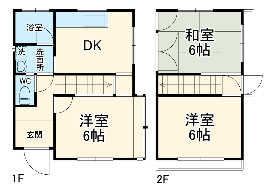 Cozy House 八木が谷デザイナーズリノベ戸建ての間取り