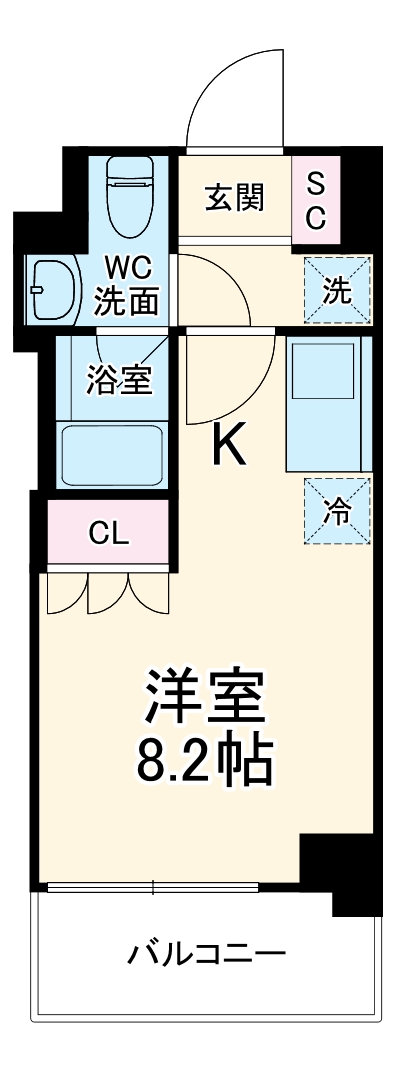 BPRレジデンス船橋本町の間取り