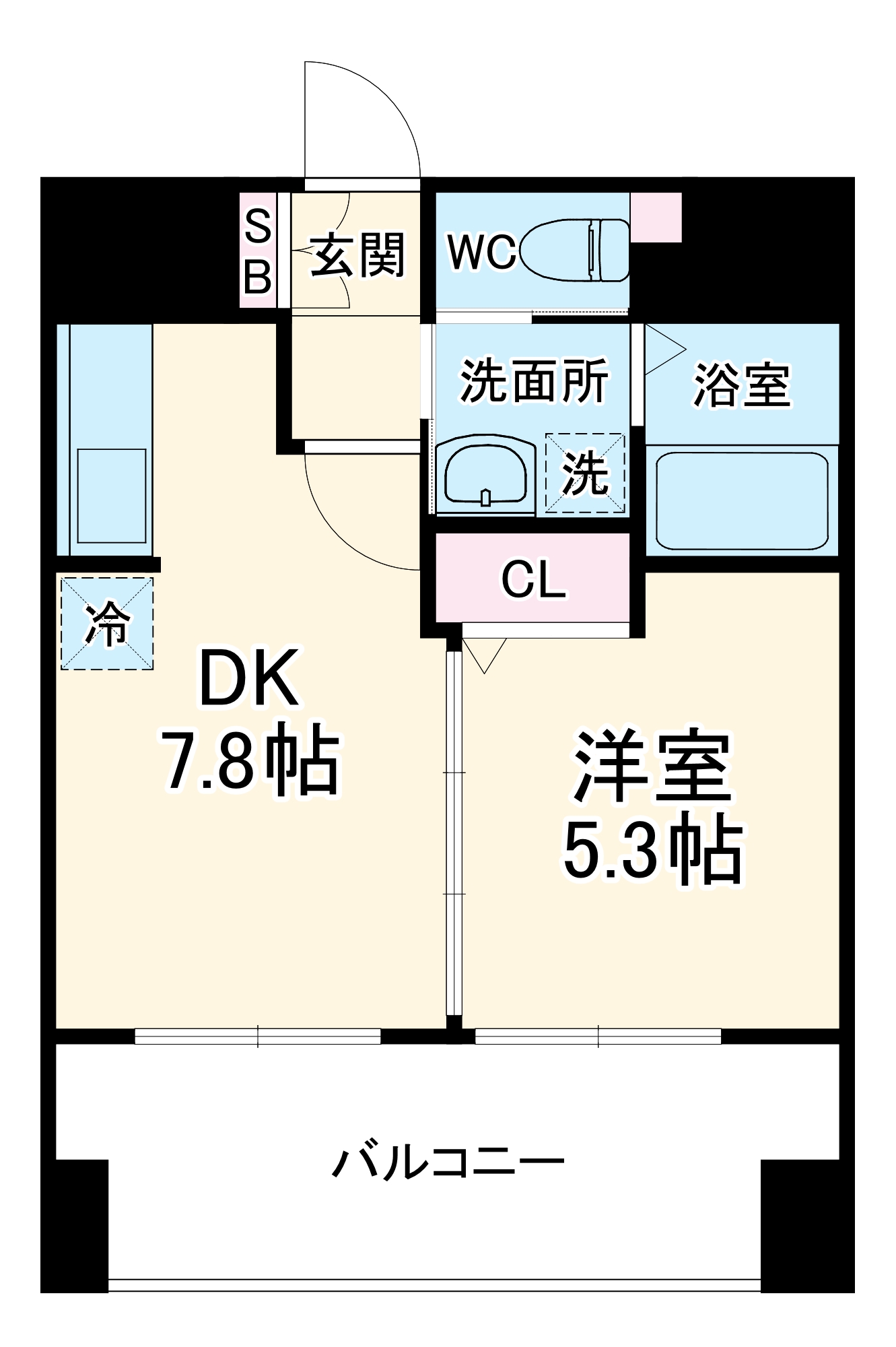 プロニティ天神通の間取り