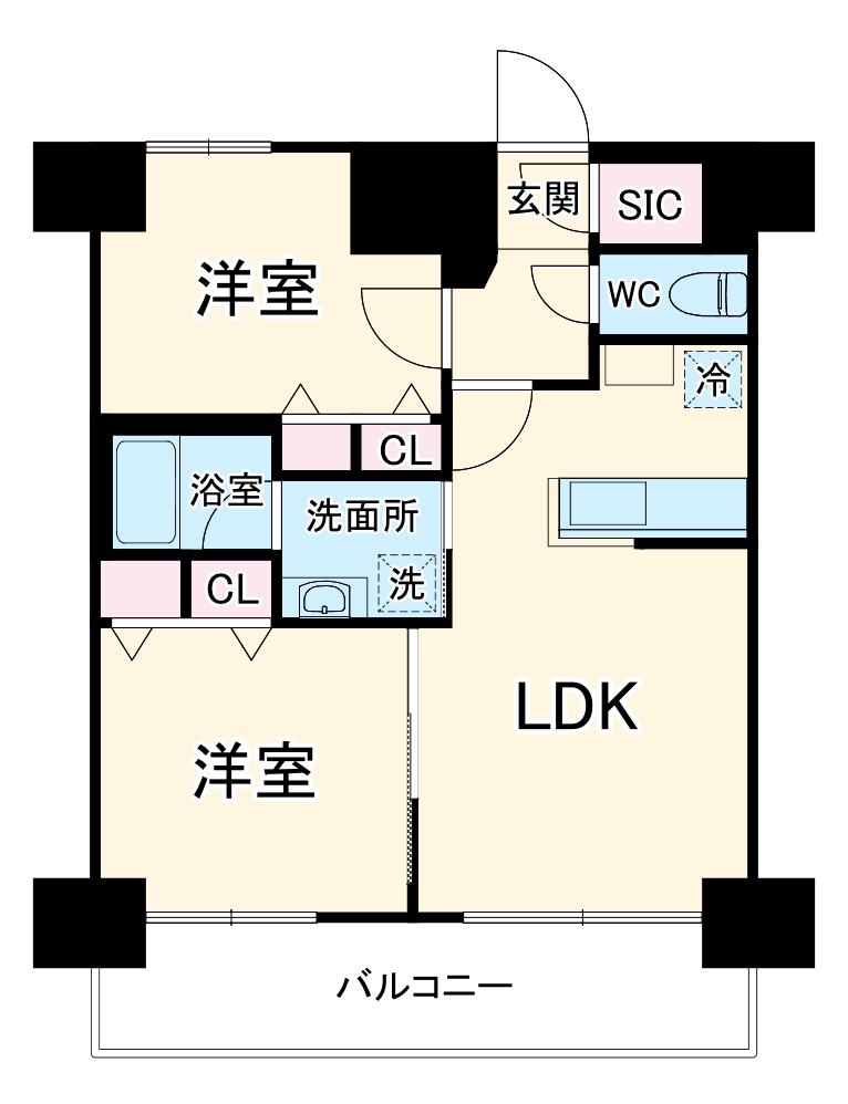 S-RESIDENCE千種駅前ascentの間取り