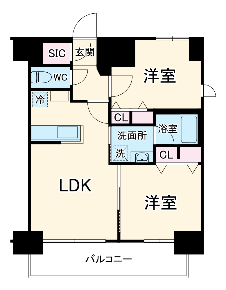 S-RESIDENCE千種駅前ascentの間取り