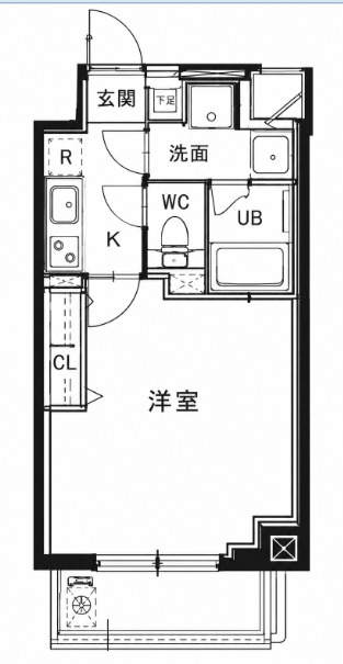 レグルス緑橋の間取り