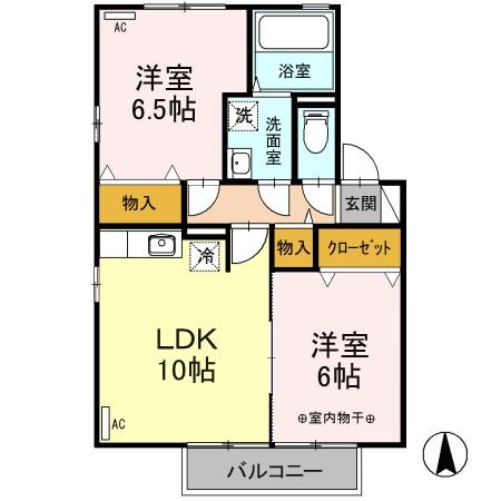 アルシオーネ　Ｂの間取り