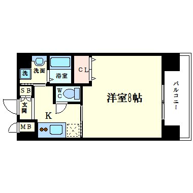 アスヴェル京都四条烏丸の間取り