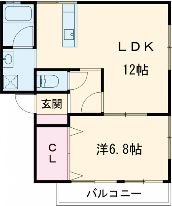 T2ハイツの間取り
