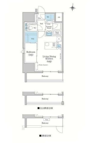 スタイリオ蒲田WESTの間取り