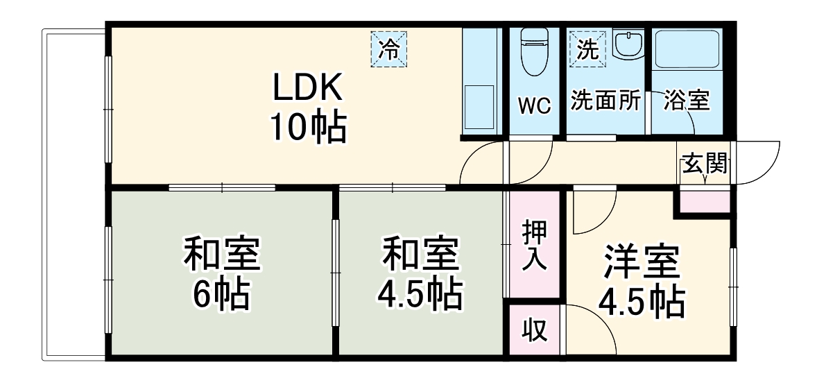 セジュールHIROの間取り