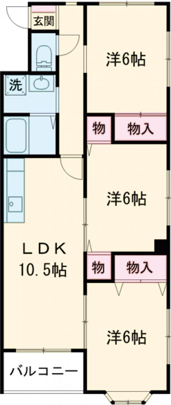 マンションピープルの間取り