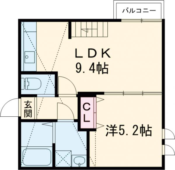 アンピオ姪浜拾壱番館の間取り