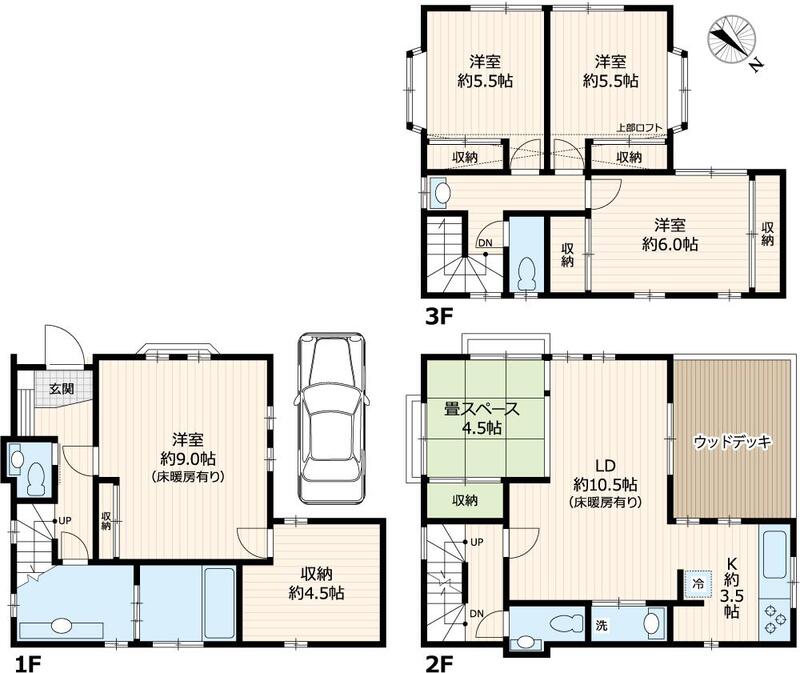 千駄木4丁目戸建ての間取り