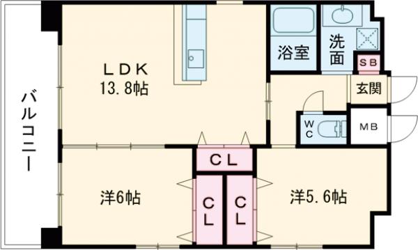 YSP県庁前の間取り