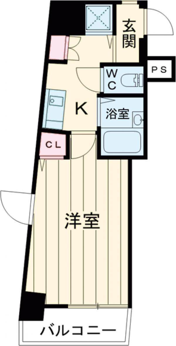 スカイコート目黒壱番館の間取り