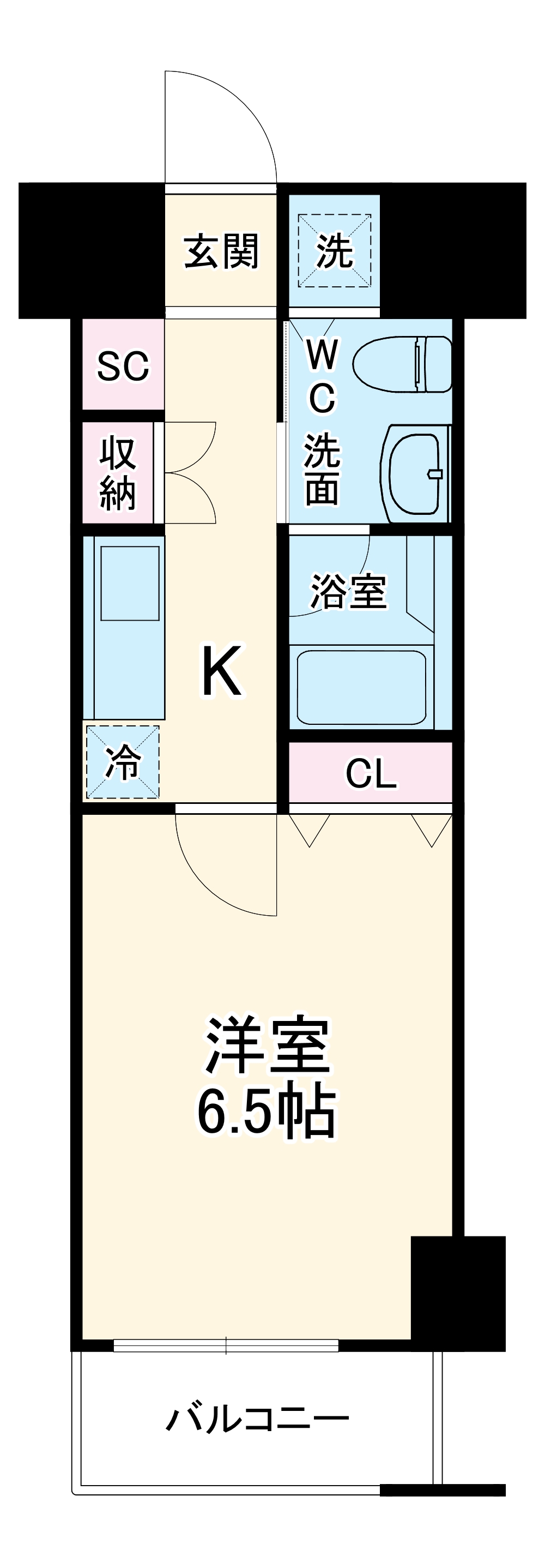 グリフィン横浜・山下公園弐番館の間取り