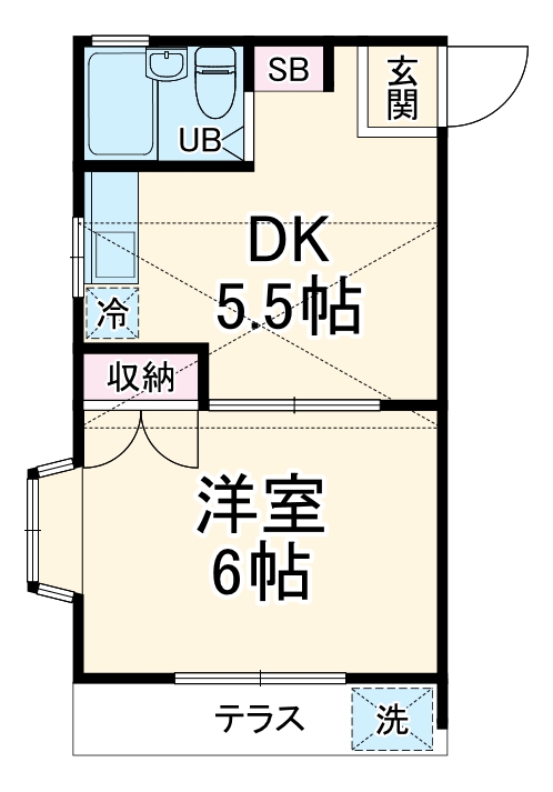 大字上広谷の完工年月(1990年1月)築の賃貸アパートの間取り
