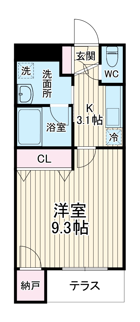 Ｓａｎｃｔｕａｒｙ　Ｃｏｕｒｔの間取り