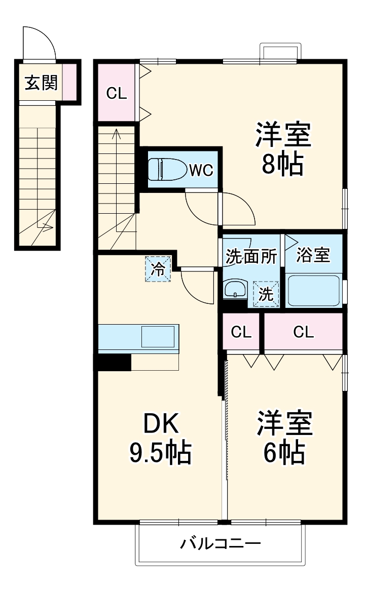 サニーコートKAZAKOEの間取り