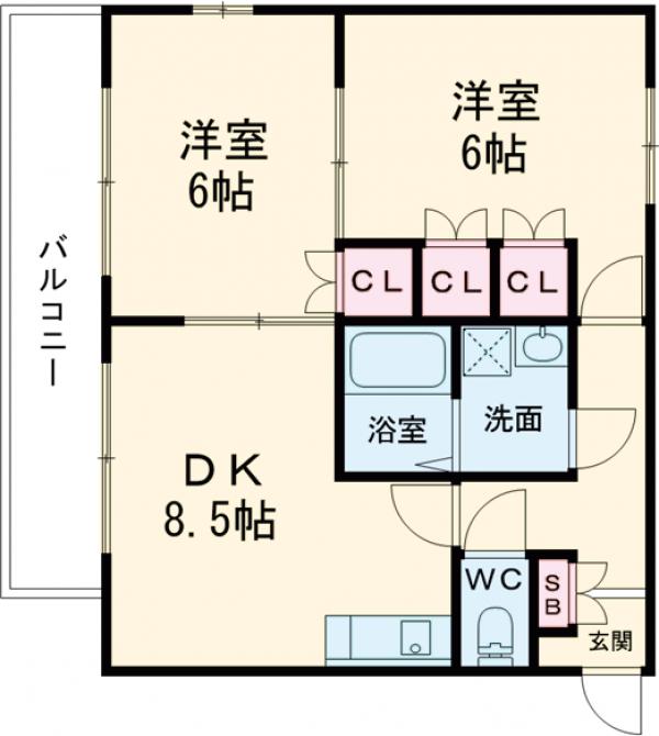 メゾンボヌールの間取り