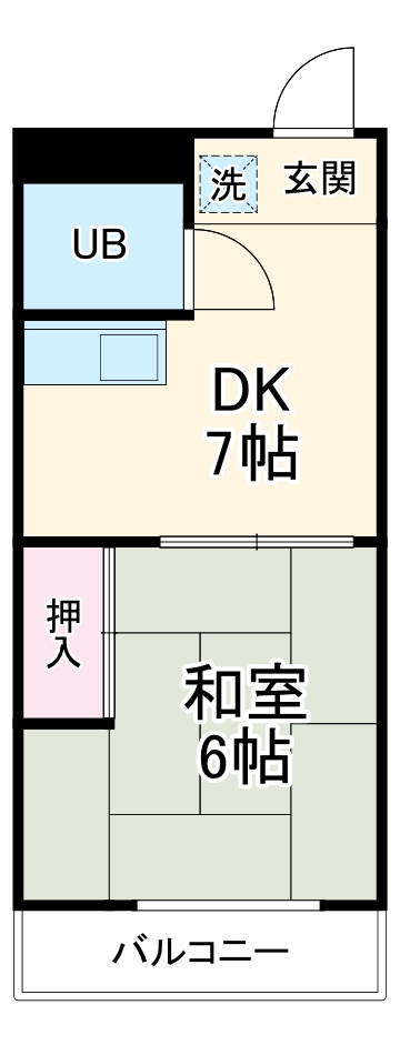 不二ガ丘ハイツの間取り