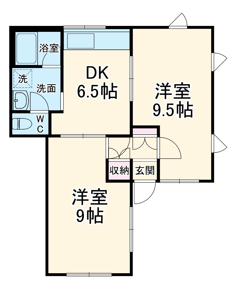 P2松波マンションの間取り