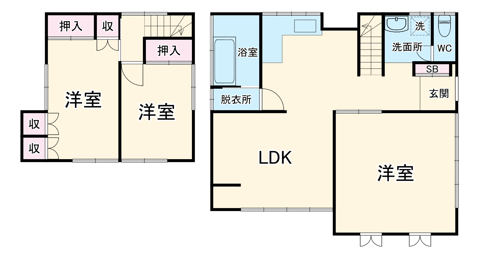 白根7丁目貸家の間取り