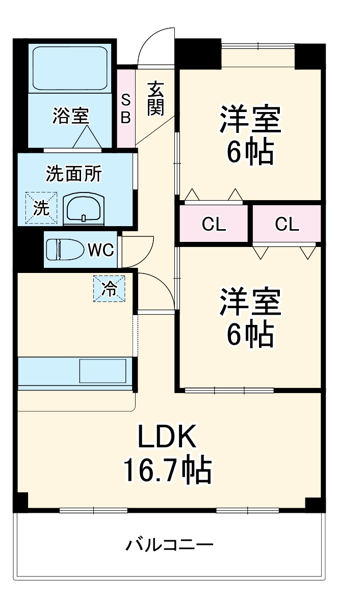 藪畔SANTENの間取り