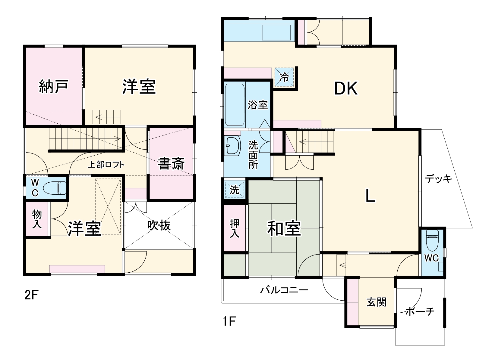 平川本町の完工年月(2007年3月)築の賃貸一戸建ての間取り
