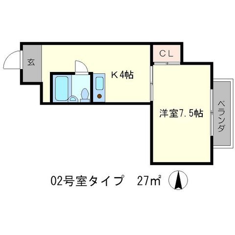 グランディール堀川の間取り