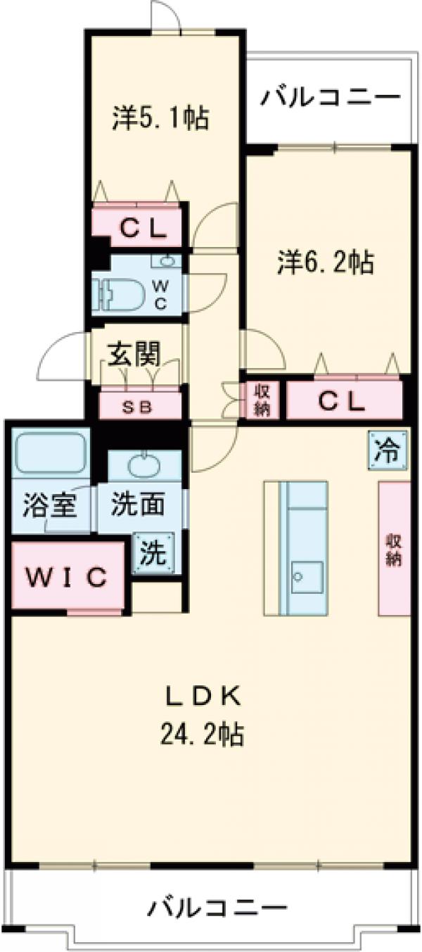 グランハイツ瀬田Northの間取り
