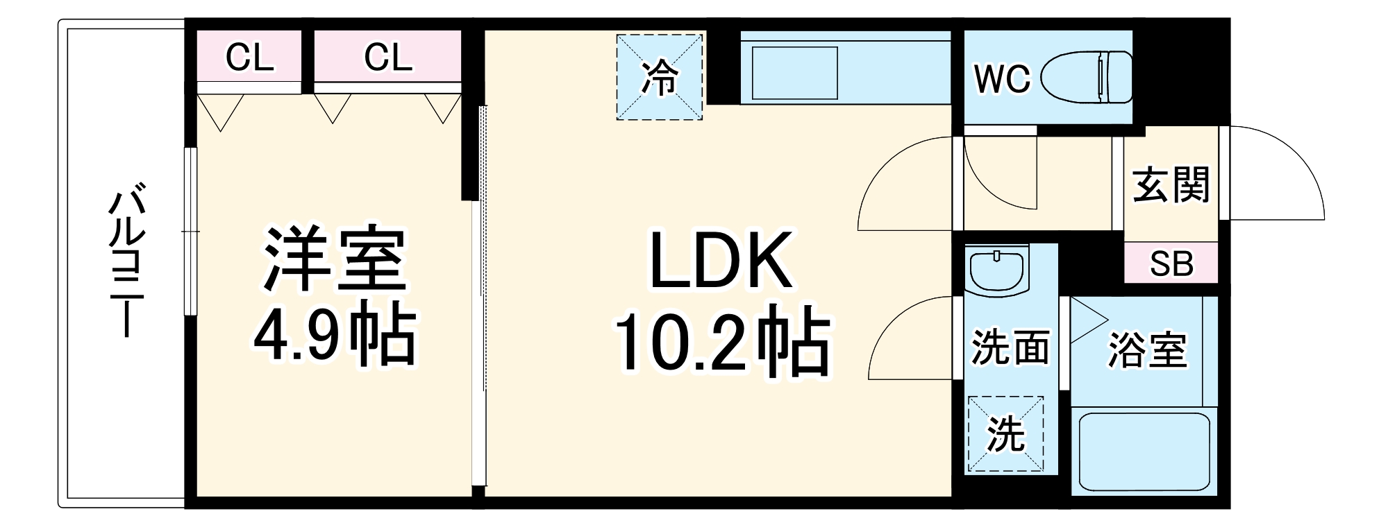 イクシオ上小田中の間取り