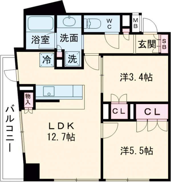 コンフォルテハイム池袋の間取り