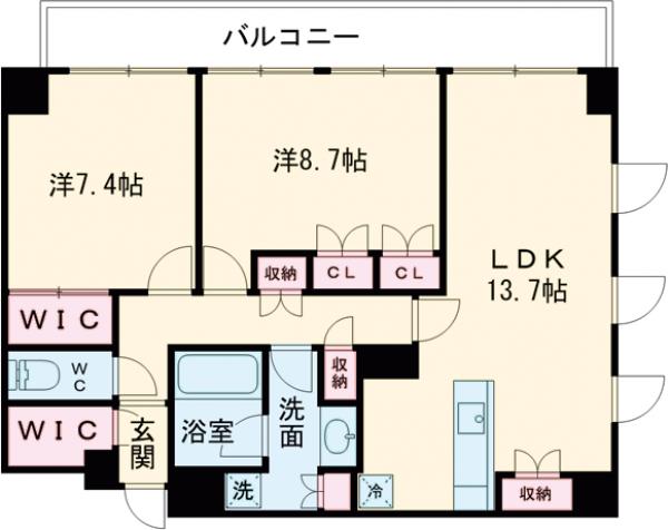 アトラスタワー宇都宮の間取り