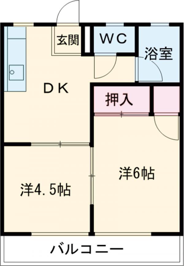 コーポ山清の間取り