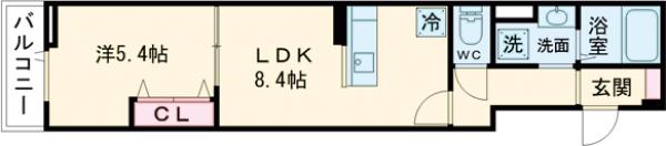 練馬区錦2丁目新築共同住宅の間取り