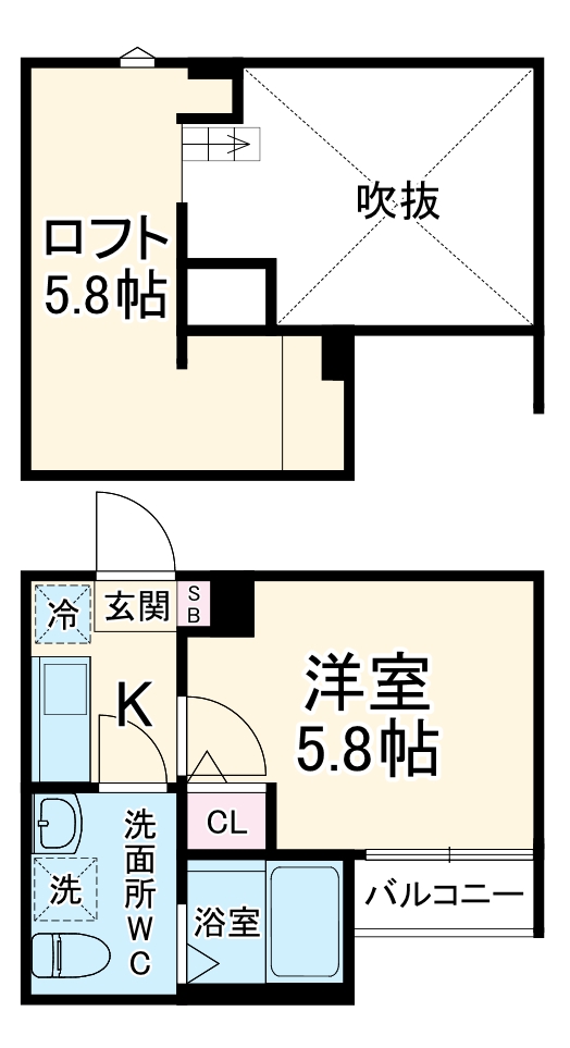 アンソレイユの間取り