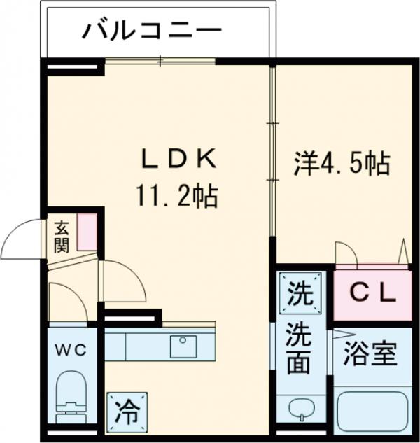 練馬区錦2丁目新築共同住宅の間取り