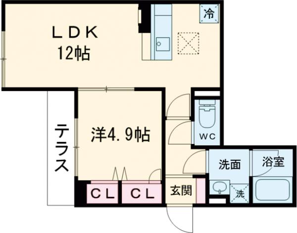 板橋区大山町ST 新築D-ROOMの間取り
